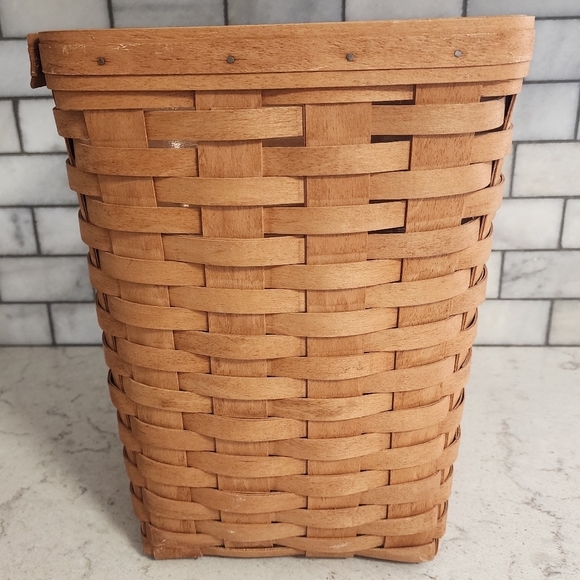 Longaberger Accents Vtg Longaberger 994 Waste Basket 1181 With